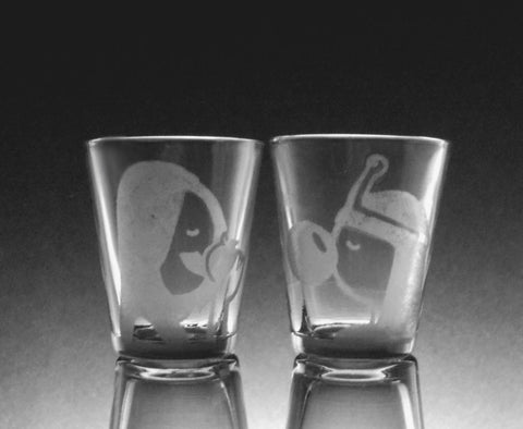 Marceline and Princess Bubblegum Shot Glass Pair