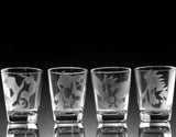 CHOOSE ANY FOUR (4) Pokemon Evolution Etch Shot Glasses